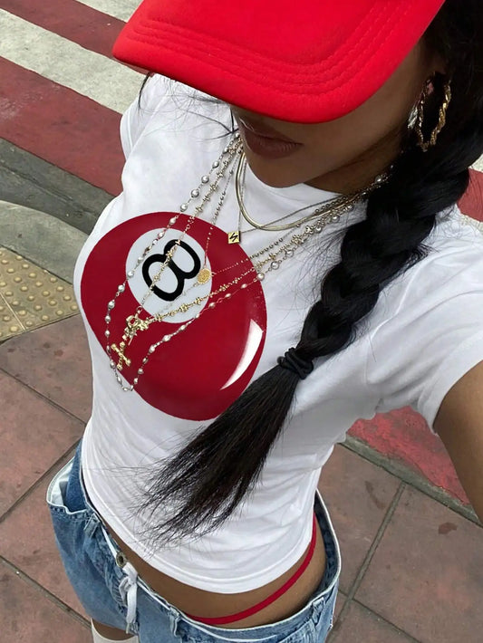 8 BALL baby tee