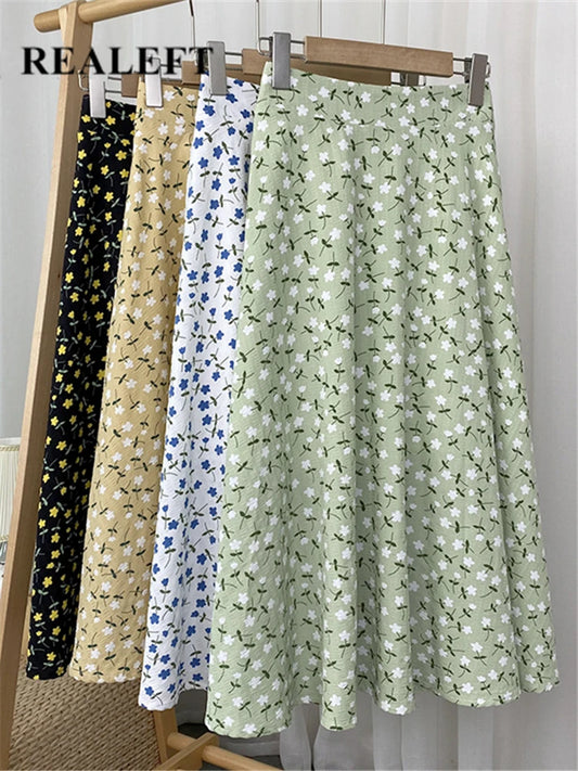 FLORAL PRINTED long skirt