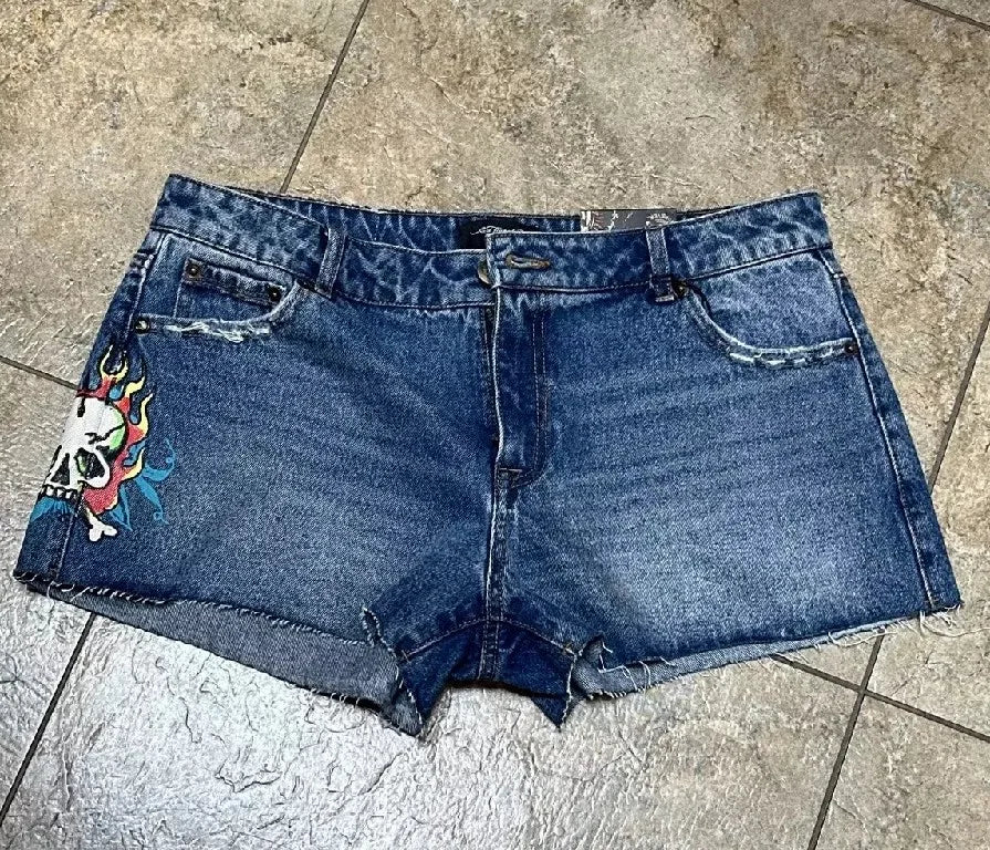 ED HARDY jean shorts