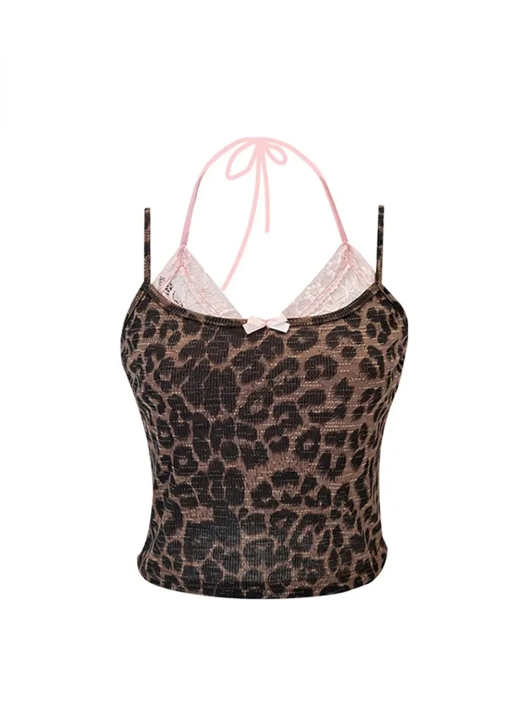 LEOPARD lace tank