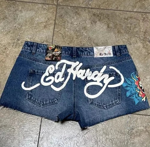 ED HARDY jean shorts