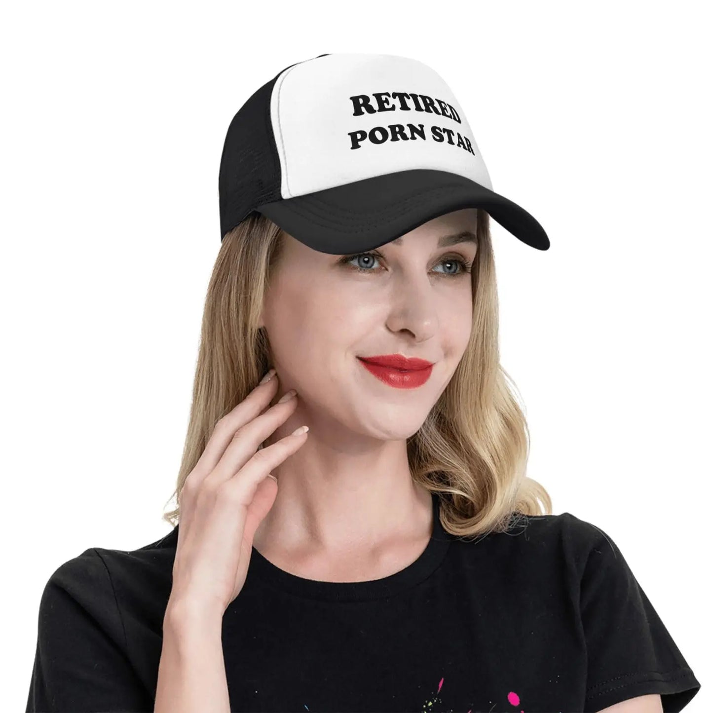 RETIRED PORN STAR trucker hat