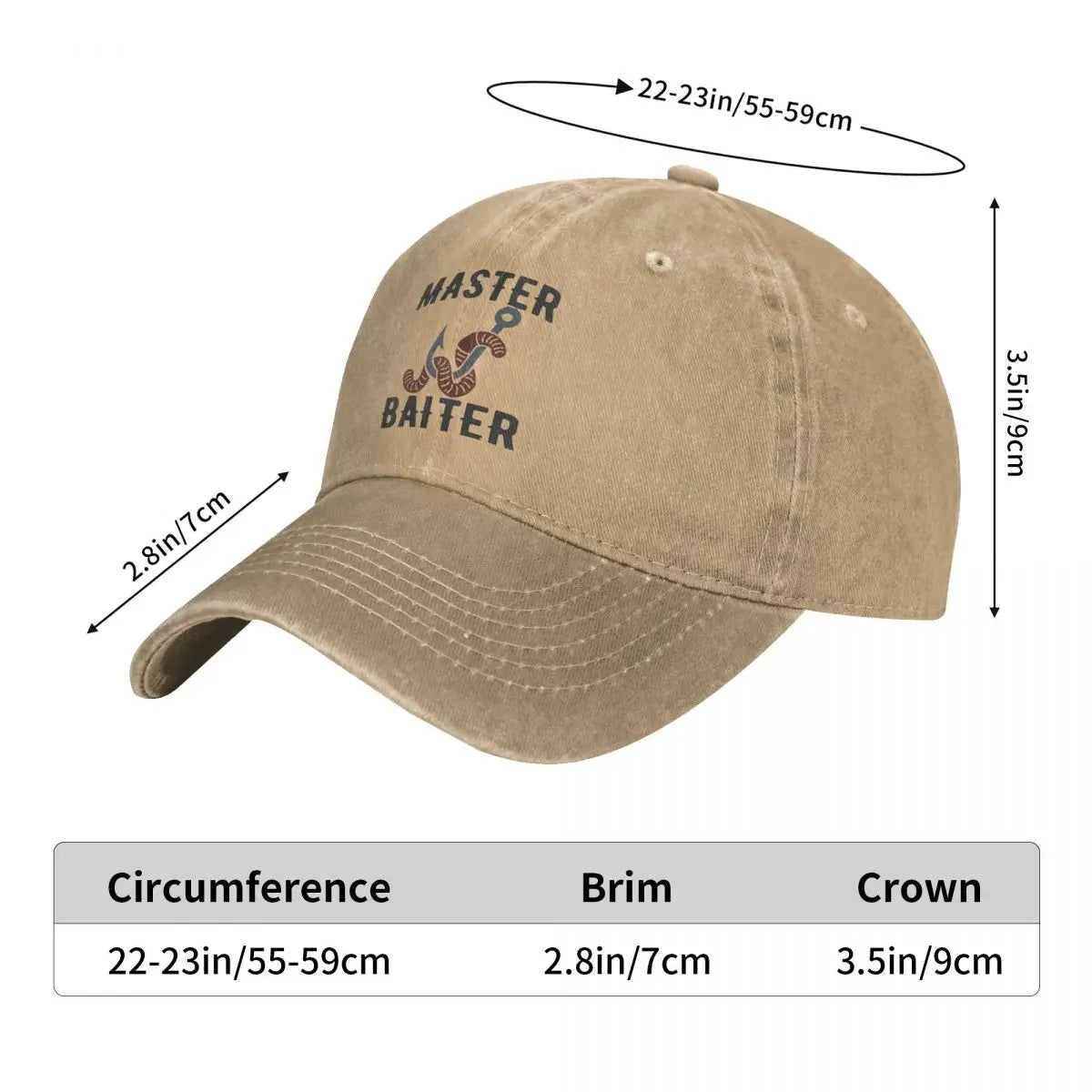 MASTER BAITER baseball cap