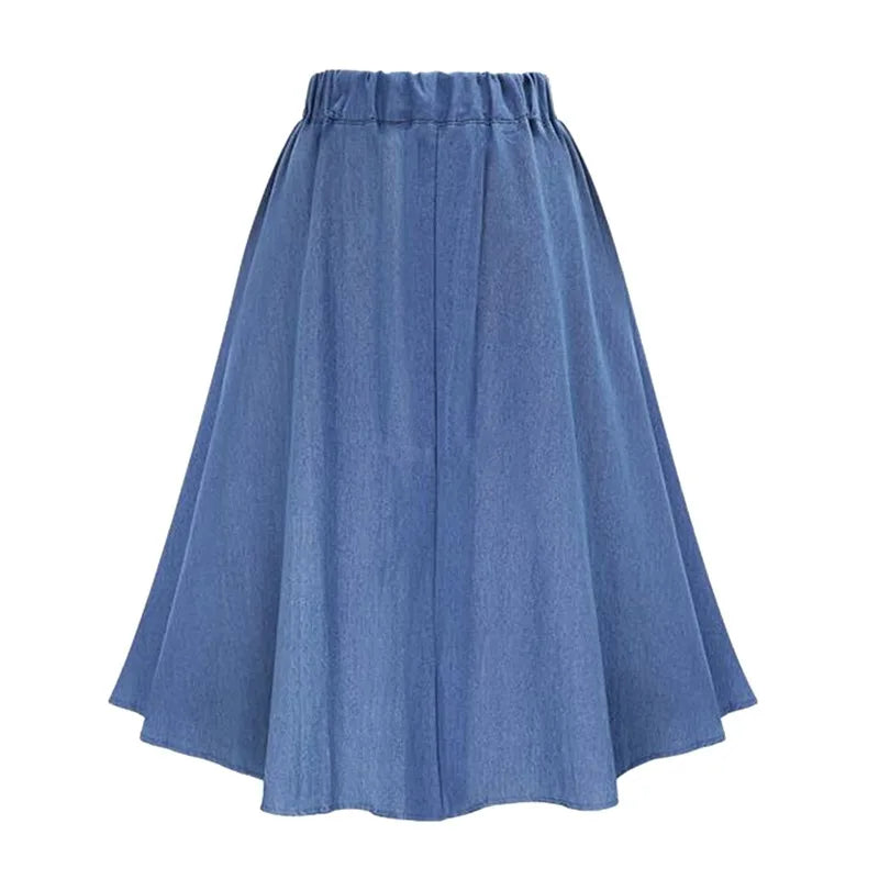 DENIM high waisted skirt